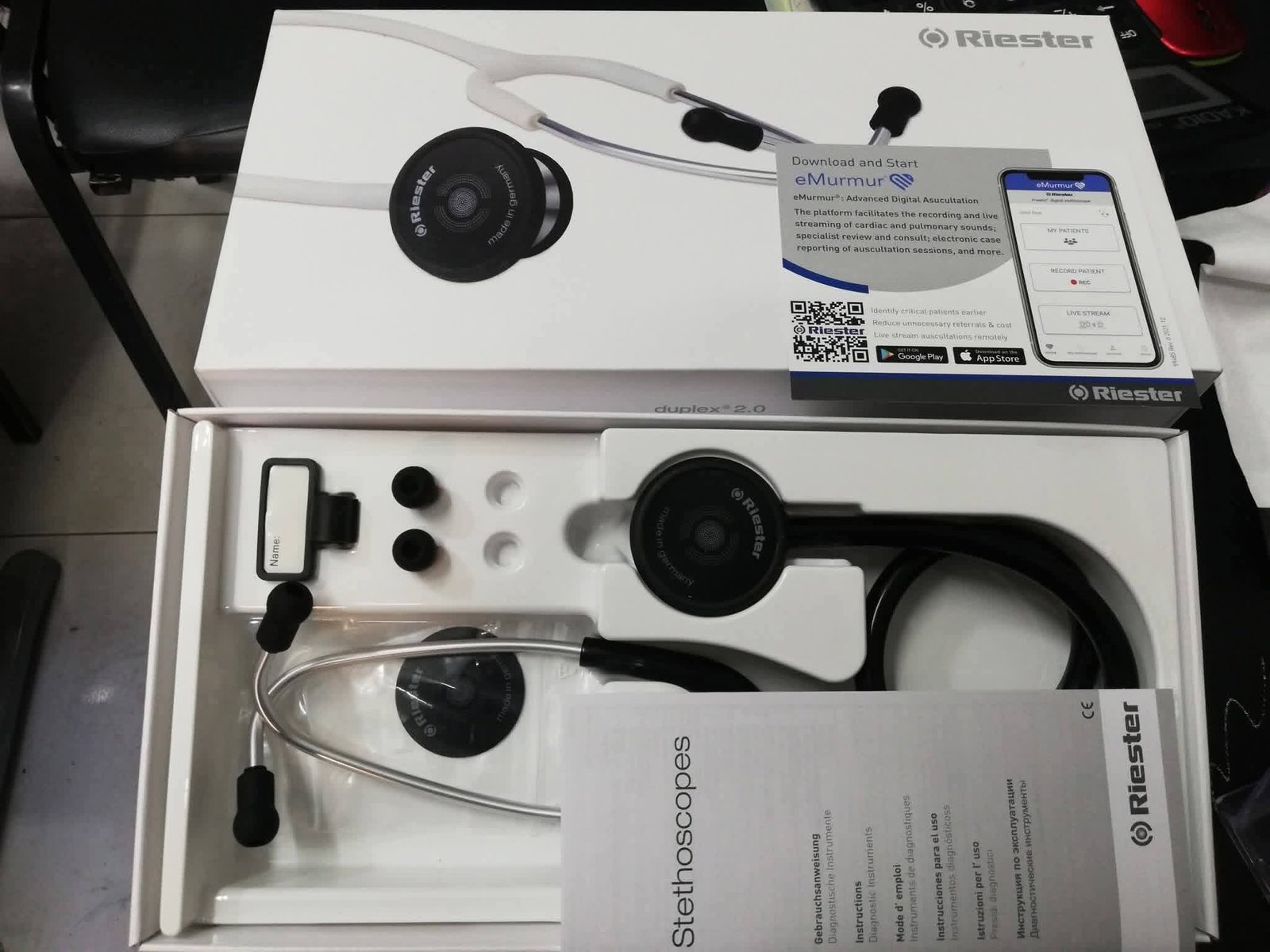 سماعة طبيب ريستر الماني stethoscope riester duplex 2.0 - الصورة 3